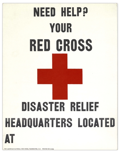 Red Cross Disaster Relief Poster